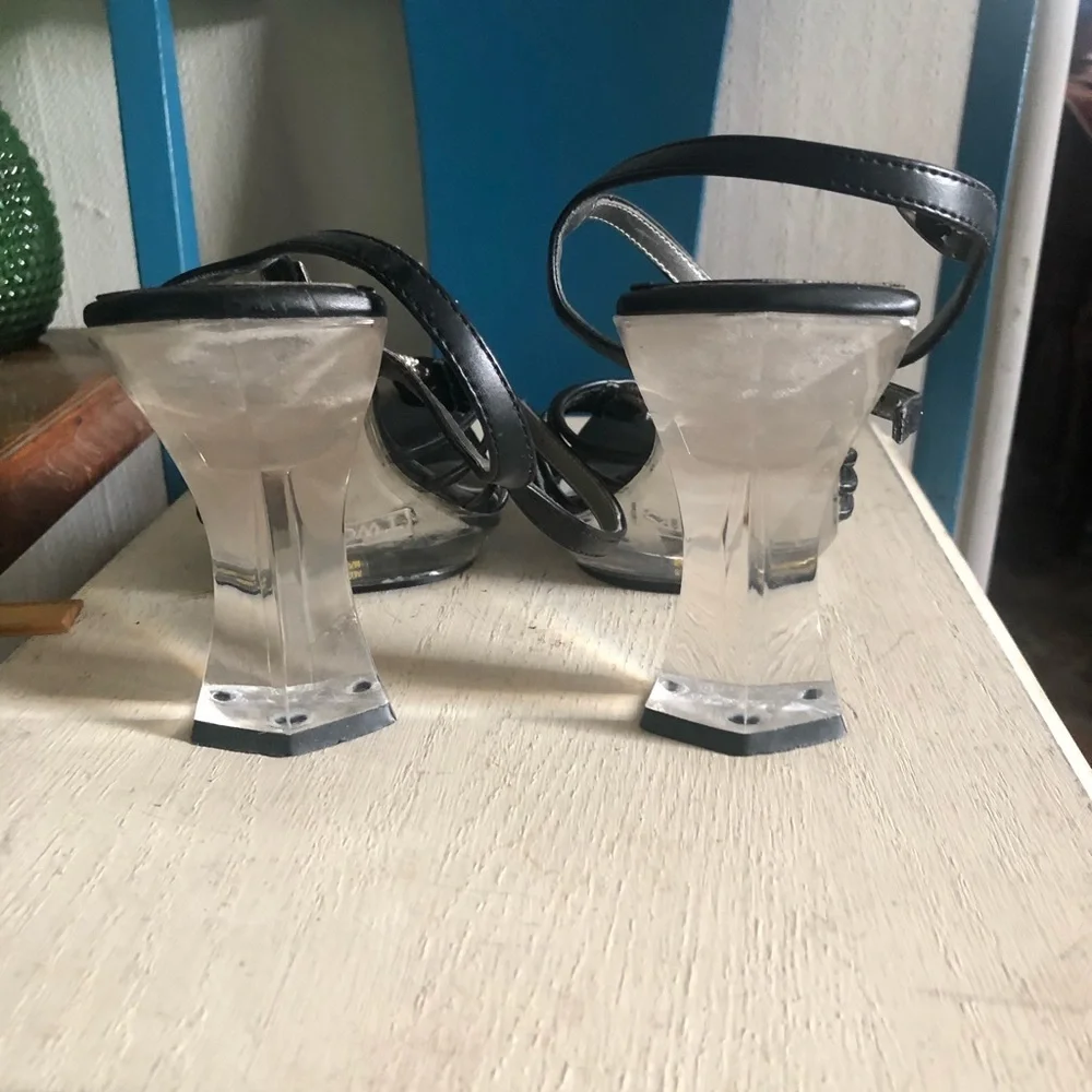 Vintage Lucite Platform Sandals